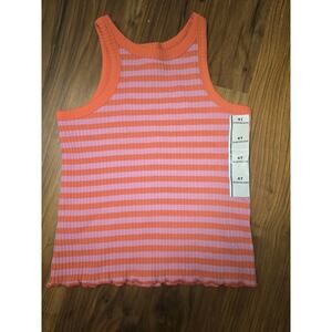 Cat & Jack Tshirt Girls Size 4t Stripe Sleeveless